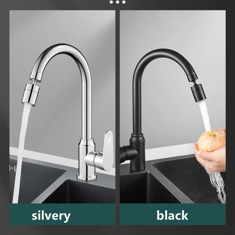 360° Swivel Faucet Spray Head – Rotatable Extension with Dual Modes for Water Saving - Loovy # 