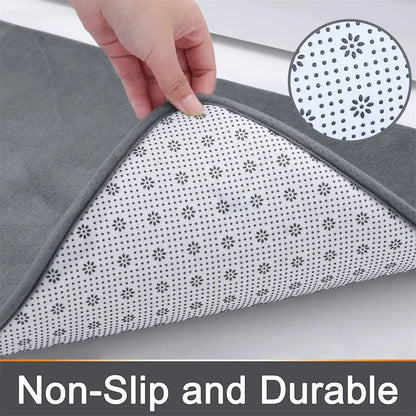 Memory Foam Bath Mat – Super Absorbent, Non-Slip Bathroom Rug, Bathrooms, restrooms, kitchens & doorways - Loovy # 