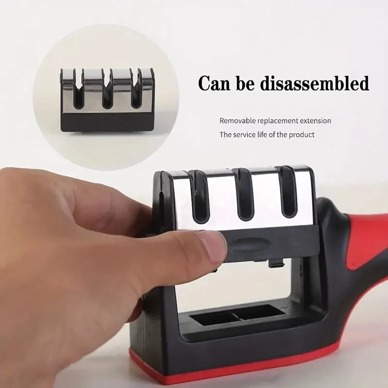 3-Stage Knife Sharpener - Quickly Sharpen Kitchen Knives with Ease - Loovy # 
