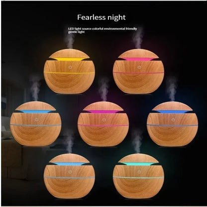 Mini USB Ultrasonic Wood Grain Aroma Diffuser & Air Humidifier - Loovy # 