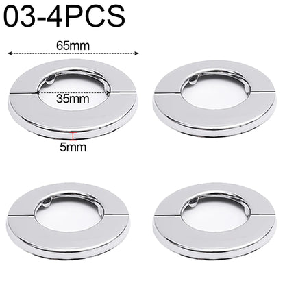 Decorative Stainless Steel Faucet Cover – Self-Adhesive Water Pipe Wall Hole Covers for Bathroom & Kitchen - Loovy # 