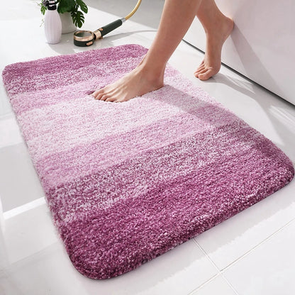 Shaggy Microfiber Bath Mat – Super Absorbent and Non-Slip Bathroom Rug - Loovy # 
