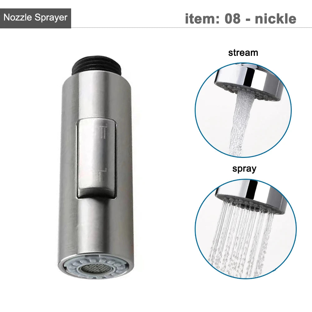 G1/2 Kitchen Faucet Pull-Out Sprayer - Replacement Nozzle for Easy Cleaning - Loovy # 
