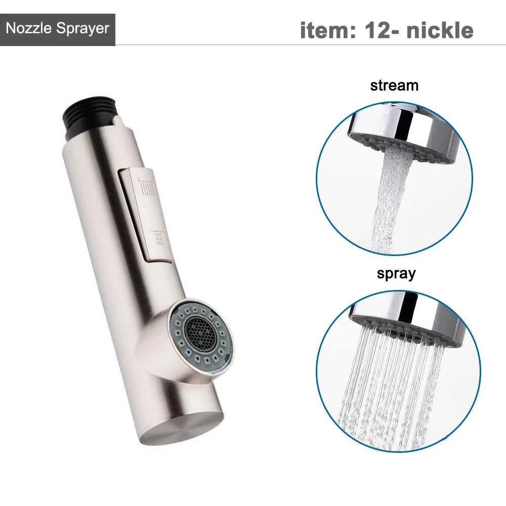 G1/2 Kitchen Faucet Pull-Out Sprayer - Replacement Nozzle for Easy Cleaning - Loovy