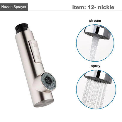 G1/2 Kitchen Faucet Pull-Out Sprayer - Replacement Nozzle for Easy Cleaning - Loovy