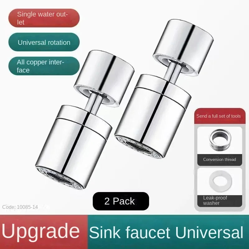 360° Rotating Faucet Extender with Anti-Splash - For Bathroom & Kitchen Sinks - Loovy # 