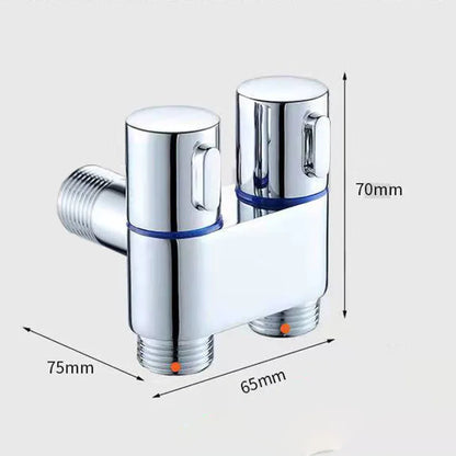 Zinc Alloy Wall-Mount Toilet Bidet Sprayer Set with Dual Outlet - Loovy # 