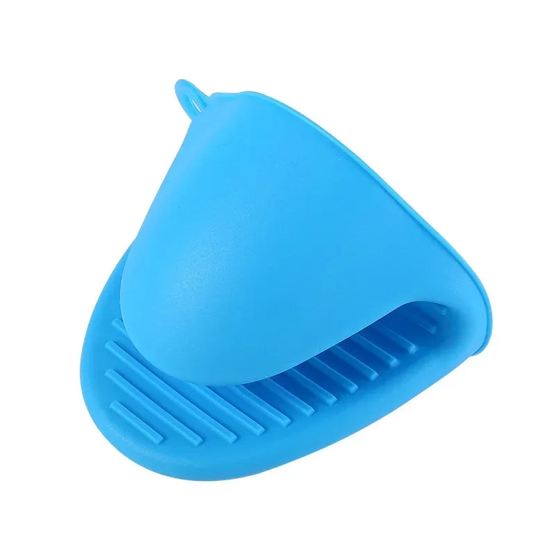1PC Heat Resistant Silicone Oven Mitts with Clips - Non-Slip & Anti-Scalding for Safe Cooking - Loovy # 