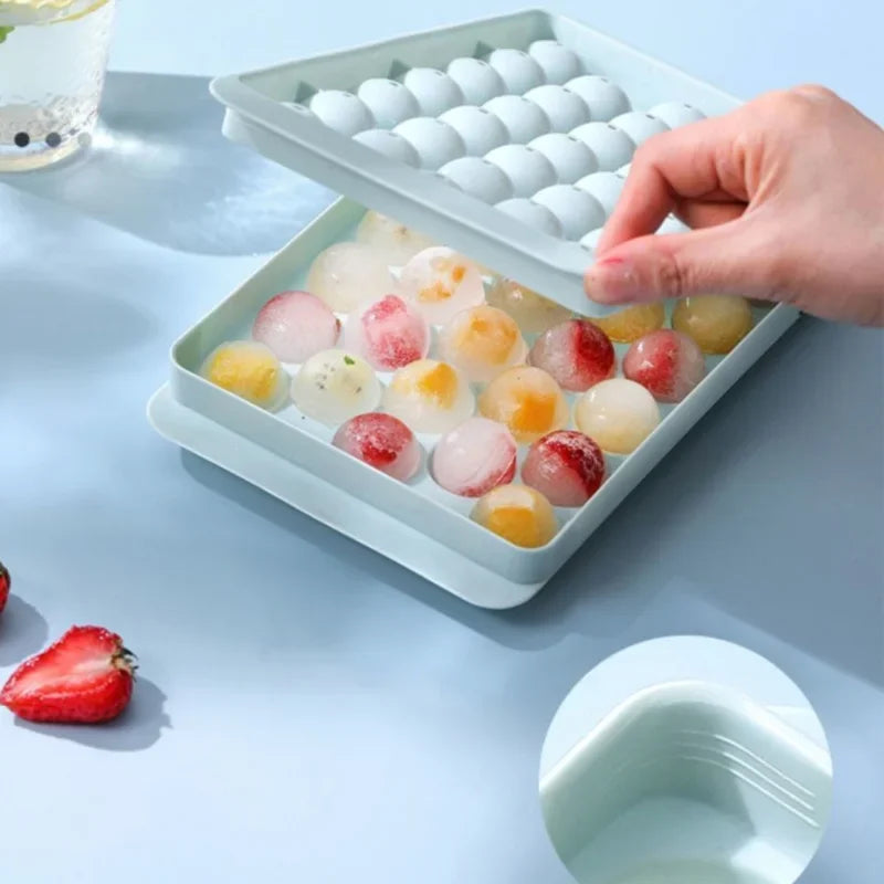 33-Ball Ice Cube Maker - Create Perfect Round Ice Spheres for Drinks - Loovy # 
