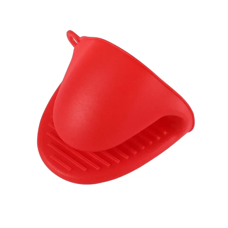 1PC Heat Resistant Silicone Oven Mitts with Clips - Non-Slip & Anti-Scalding for Safe Cooking - Loovy # 