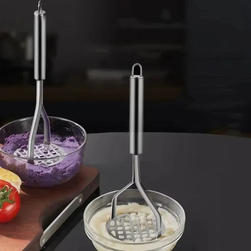 Stainless Steel Potato Masher - Durable & Easy-to-Use for Smooth Mashed Potatoes - Loovy # 
