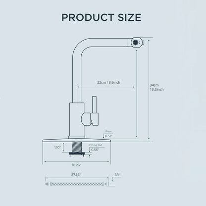 304 Stainless Steel Pull-Out Kitchen Faucet – Waterfall Hot and Cold Mixed Water Sink Tap, Multi-Function Rinse, Rotate - Loovy # 