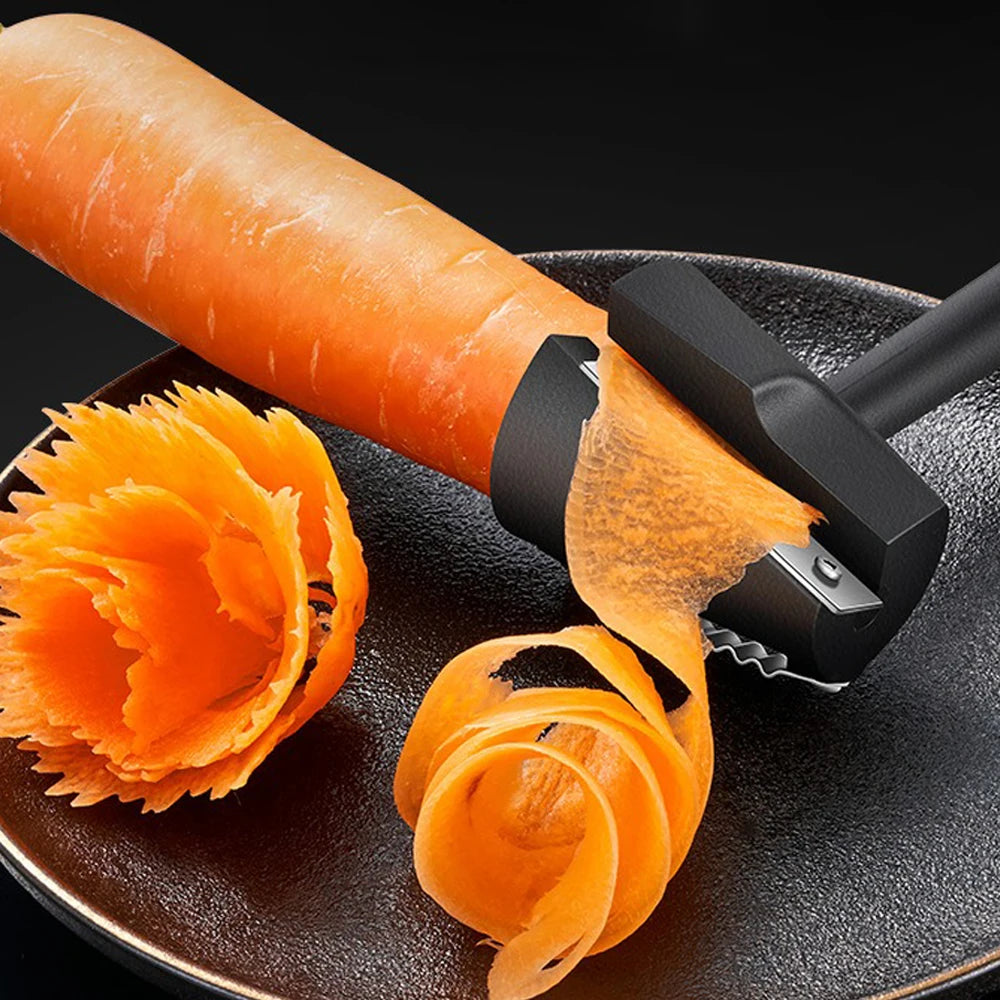 Fruit & Vegetable Flower Cutter - Create Beautiful Garnishes & Decorations - Loovy # 