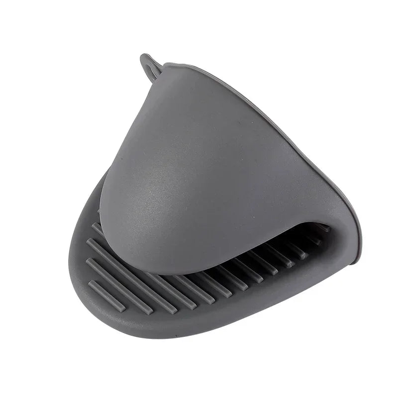 1PC Heat Resistant Silicone Oven Mitts with Clips - Non-Slip & Anti-Scalding for Safe Cooking - Loovy # 