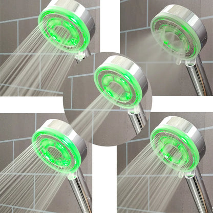 5-Mode LED Shower Head with Temperature Control - High Pressure & Water-Saving - Loovy # 