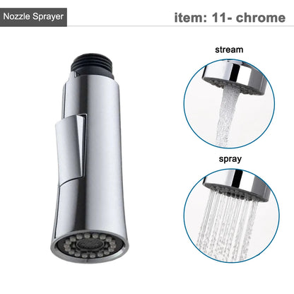G1/2 Kitchen Faucet Pull-Out Sprayer - Replacement Nozzle for Easy Cleaning - Loovy # 