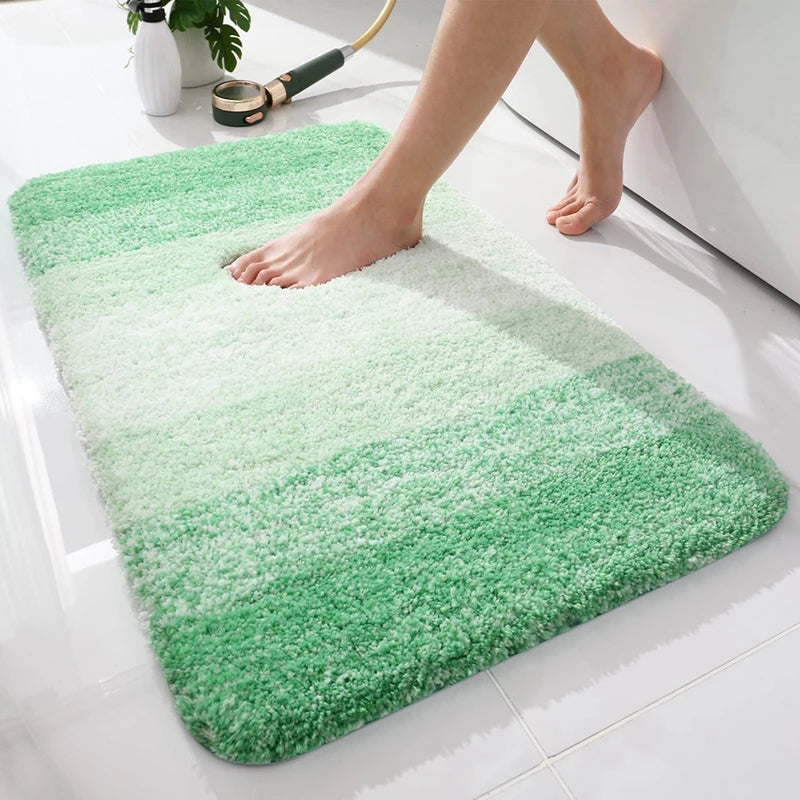Shaggy Microfiber Bath Mat – Super Absorbent and Non-Slip Bathroom Rug - Loovy # 