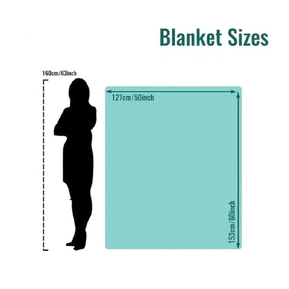 50x60 Inch Electric Heated Blanket – Soft Cashmere Throw with 6 Heating Levels & 4-Hour Auto-Off - Loovy # 