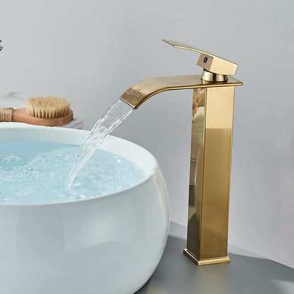 Waterfall Bathroom Basin Faucet – Elegant and Functional - Loovy # 
