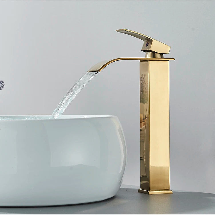 Waterfall Bathroom Basin Faucet – Elegant and Functional - Loovy # 