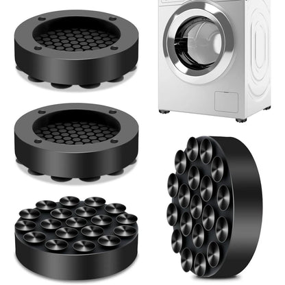4 Pack Anti-Vibration Washing Machine Pads - Reduces Noise & Protects Floors - Loovy # 