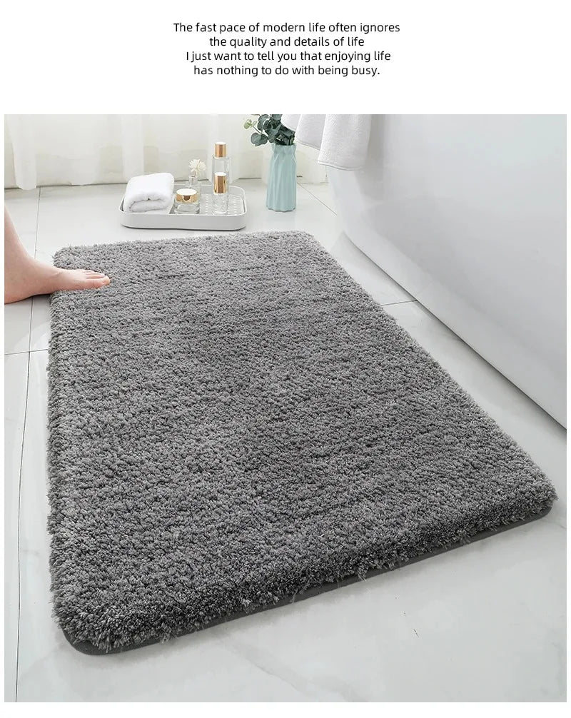 Soft & Comfortable Thick Plush Floor Mat - Non-Slip, Water-Absorbent Rug for Home Use - Loovy # 