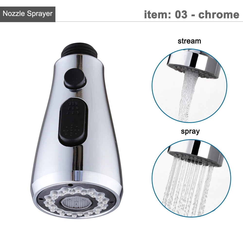 G1/2 Kitchen Faucet Pull-Out Sprayer - Replacement Nozzle for Easy Cleaning - Loovy