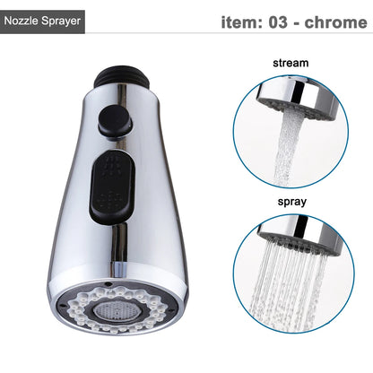 G1/2 Kitchen Faucet Pull-Out Sprayer - Replacement Nozzle for Easy Cleaning - Loovy