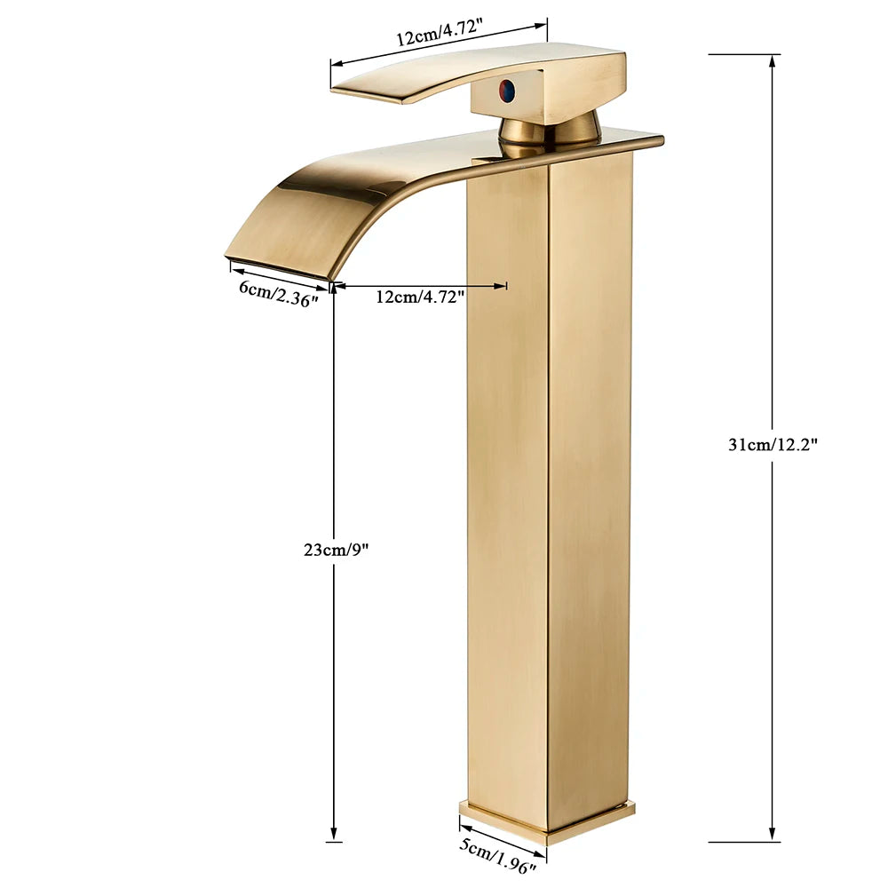 Waterfall Bathroom Basin Faucet – Elegant and Functional - Loovy # 