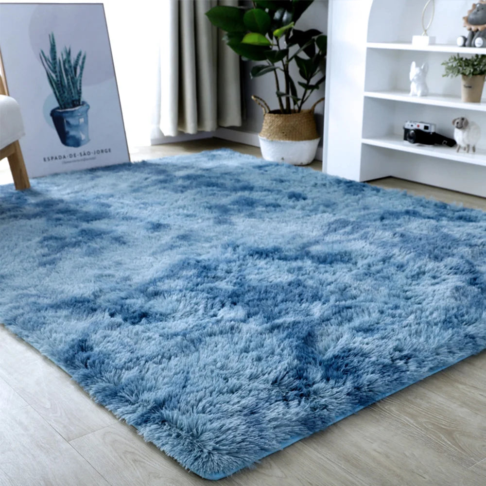 Modern Minimalist Rectangle Plush Carpet for Bedroom and Living Room - Loovy # 