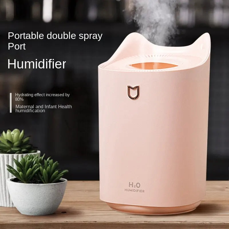 3000ml Dual Jet Air Humidifier – Large Capacity Ultrasonic Aroma Diffuser - Loovy # 
