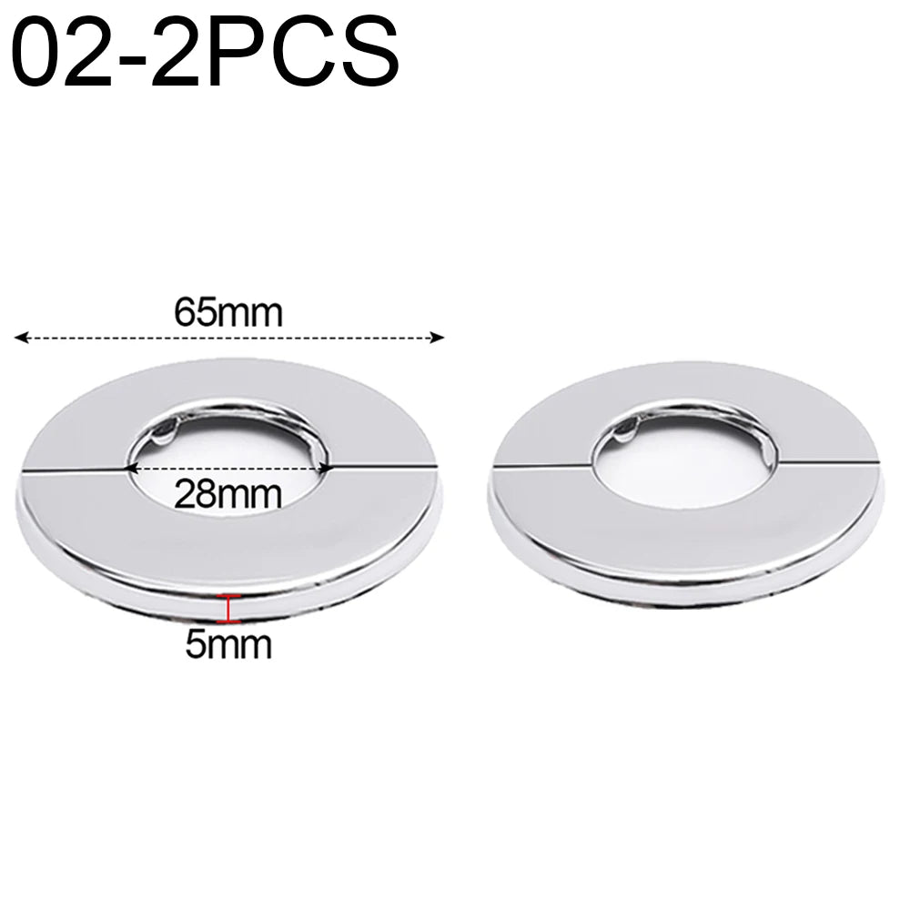Decorative Stainless Steel Faucet Cover – Self-Adhesive Water Pipe Wall Hole Covers for Bathroom & Kitchen - Loovy # 