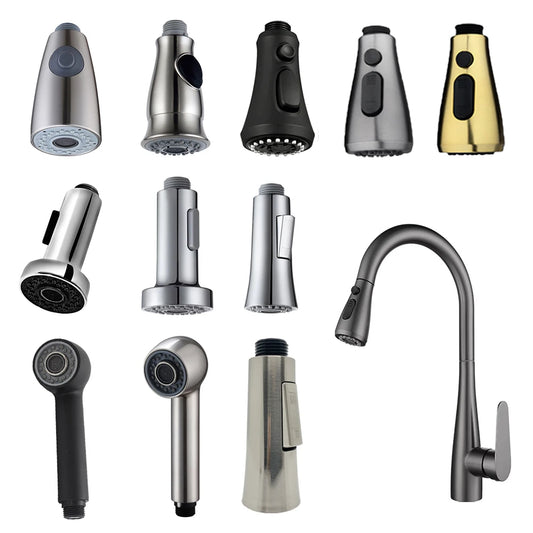 G1/2 Kitchen Faucet Pull-Out Sprayer - Replacement Nozzle for Easy Cleaning - Loovy # 