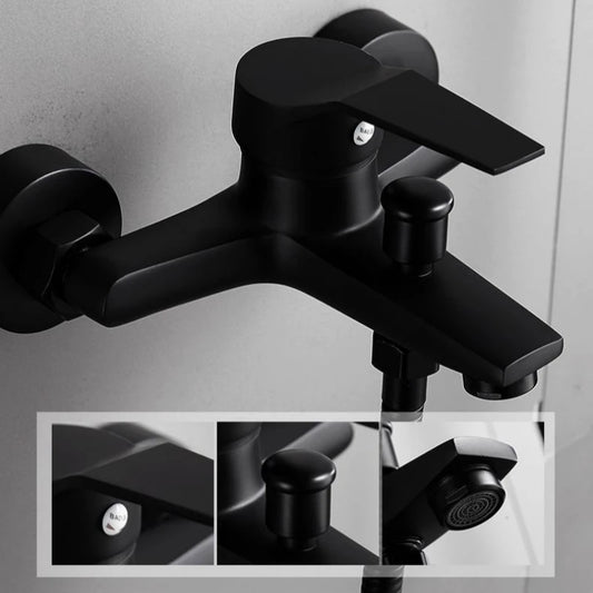 Wall-Mounted Bathroom Shower and Bathtub Faucet – Dual Spout Mixer - Loovy # 