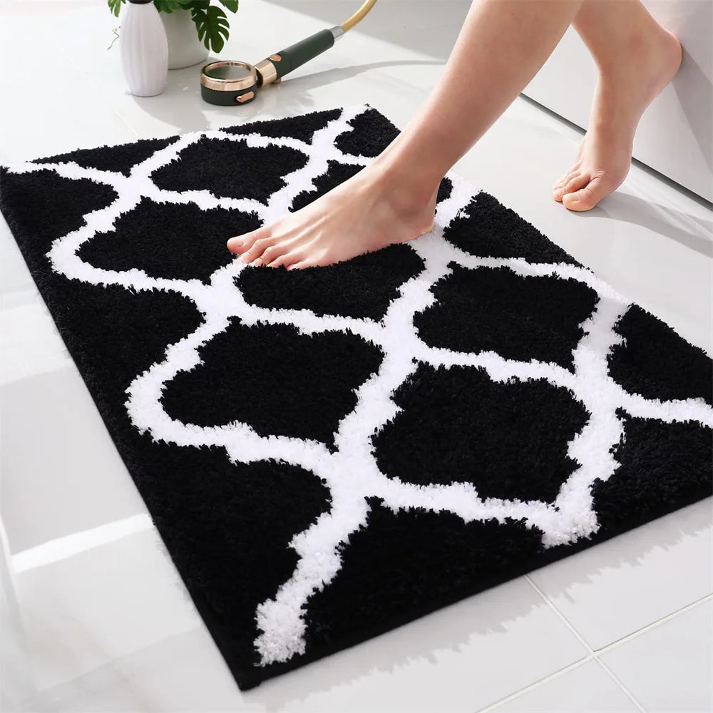 Shaggy Microfiber Bath Mat – Super Absorbent and Non-Slip Bathroom Rug - Loovy # 