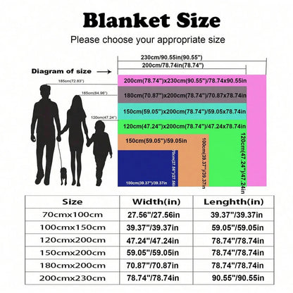 Soft and Lightweight Coral Fleece Blanket - Multi-Purpose Bed Cover for Sofa, Travel & Home Use - Loovy # 