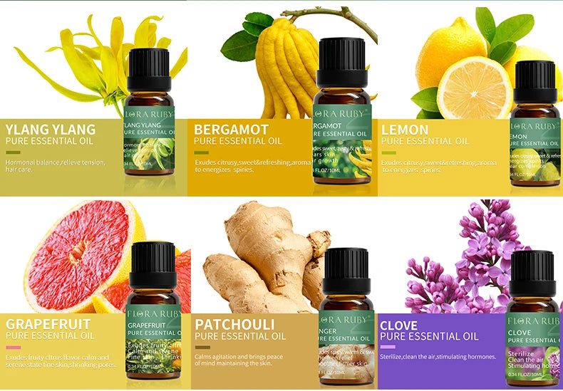 Pure Essential Oils for Diffusers – Lavender, Eucalyptus, Tea Tree, Peppermint, and More - Loovy # 