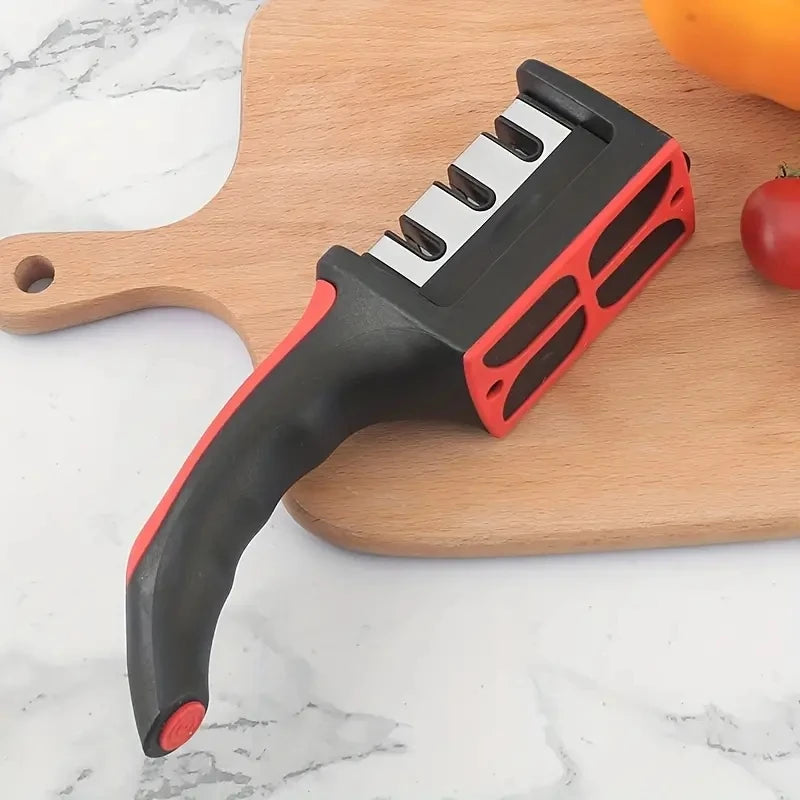 3-Stage Knife Sharpener - Quickly Sharpen Kitchen Knives with Ease - Loovy # 