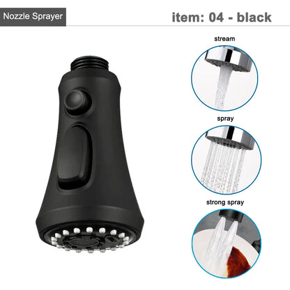 G1/2 Kitchen Faucet Pull-Out Sprayer - Replacement Nozzle for Easy Cleaning - Loovy # 