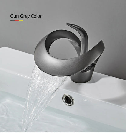 Creative Matte Golden Bathroom Basin Faucet – Modern Elegance for Your Sink - Loovy # 