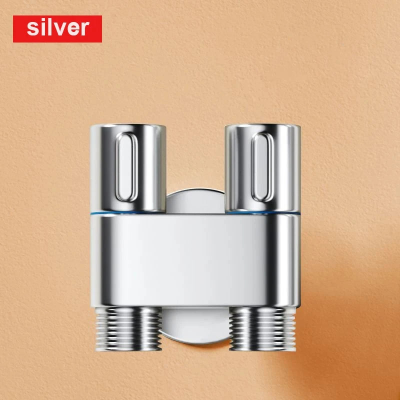 Zinc Alloy Wall-Mount Toilet Bidet Sprayer Set with Dual Outlet - Loovy # 