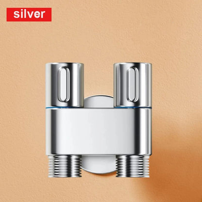 Zinc Alloy Wall-Mount Toilet Bidet Sprayer Set with Dual Outlet - Loovy # 