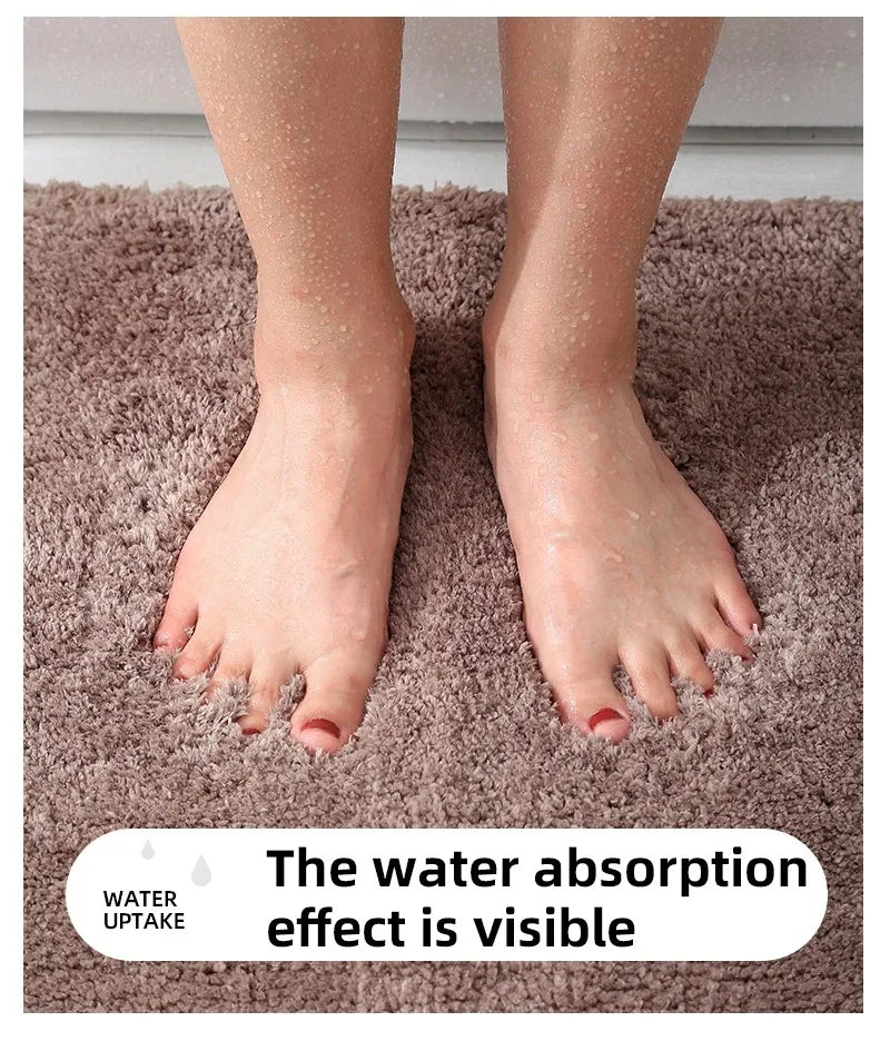 Soft & Comfortable Thick Plush Floor Mat - Non-Slip, Water-Absorbent Rug for Home Use - Loovy # 
