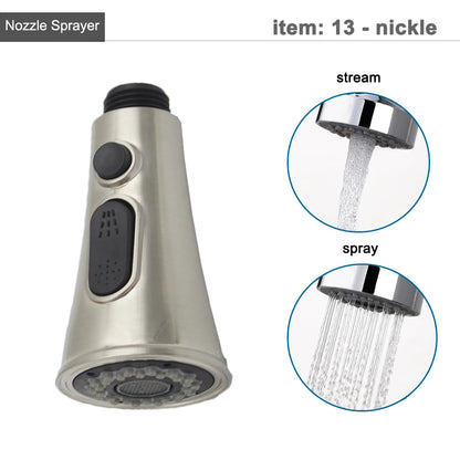 G1/2 Kitchen Faucet Pull-Out Sprayer - Replacement Nozzle for Easy Cleaning - Loovy # 