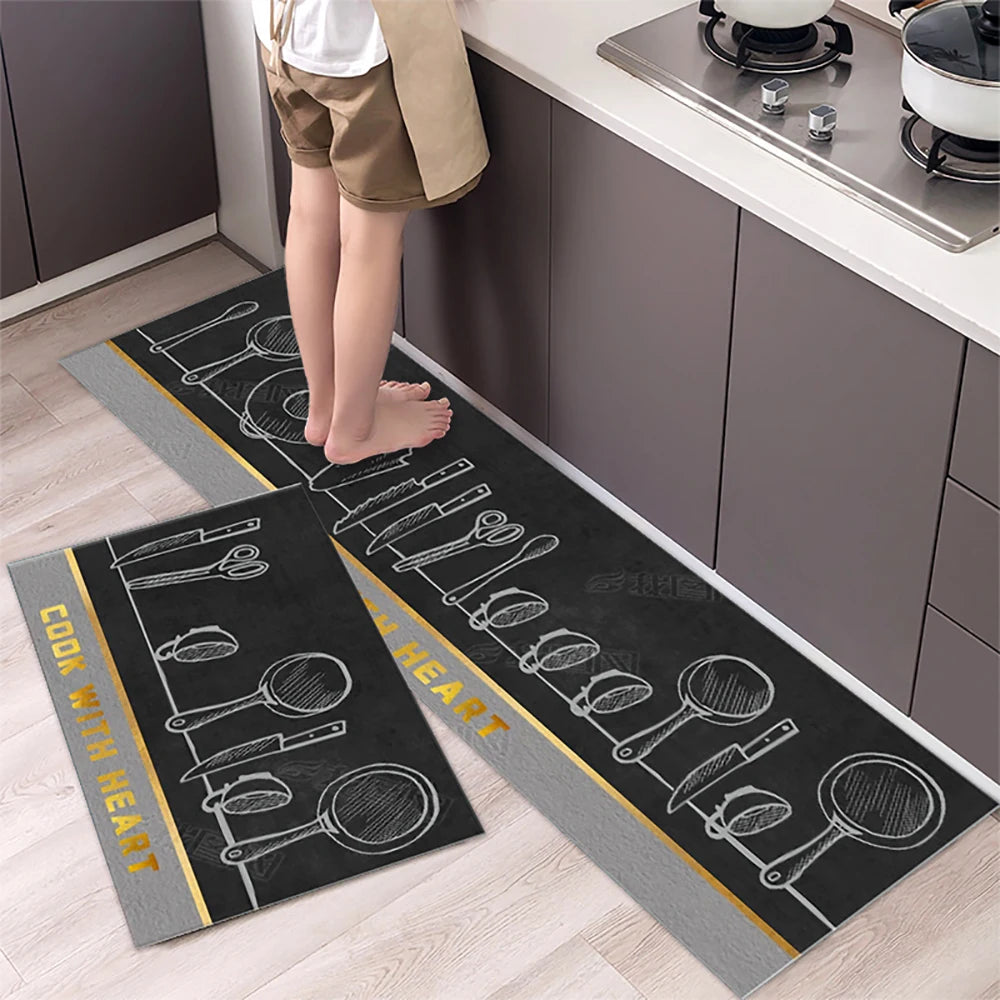 Soft Anti-Slip Kitchen Floor Mat, Carpet– Washable Long Hallway and Bedroom Rugs for Home Décor - Loovy # 