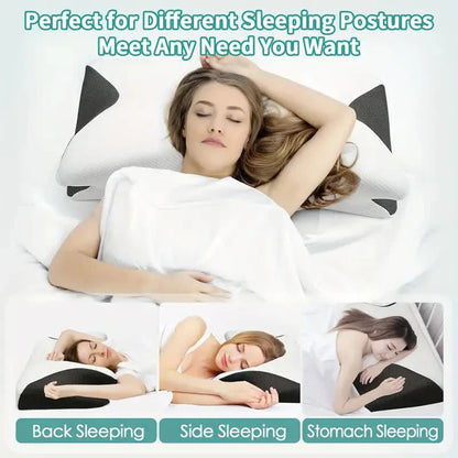 Butterfly Memory Foam Neck Pillow – Orthopedic Cervical Support - Loovy # 