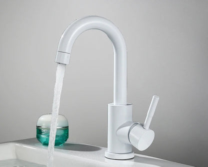 Stainless Steel Matte Black Bathroom Basin Faucet - Contemporary Design - Loovy # 
