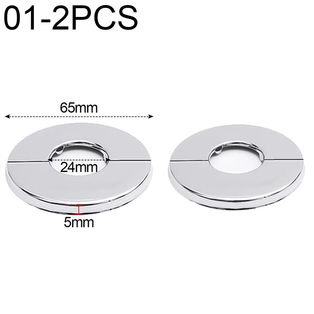 Decorative Stainless Steel Faucet Cover – Self-Adhesive Water Pipe Wall Hole Covers for Bathroom & Kitchen - Loovy # 