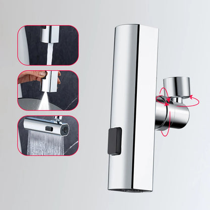 New Kitchen Waterfall Three-mode Universal Swivel Extension Faucet Splash-proof Nozzle Sink Multi-function - Loovy # 