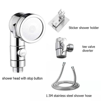 3-Way Faucet Diverter with Shower Head - Multi-Function for Salon & Home - Loovy # 
